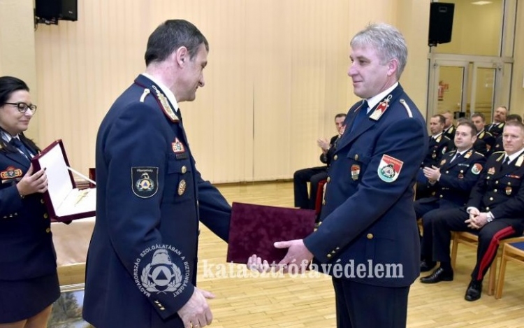 Belügyminiszteri elismerést kapott tűzoltóparancsnokunk