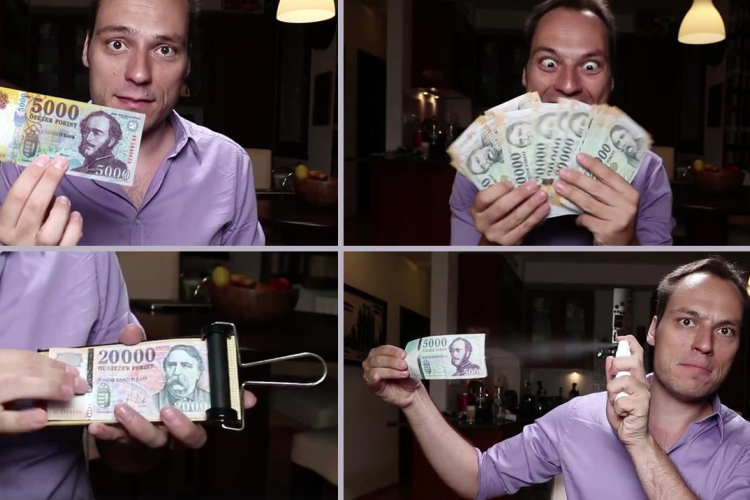 Így változtatja át régi papírpénzeit a bűvész világbajnok - VIDEÓ