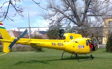 Ismét mentőhelikopter járt Esztergomban 