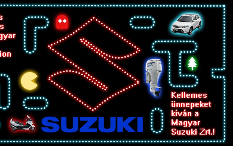 Ötletesen és viccesen kíván Boldog karácsonyt a Suzuki!