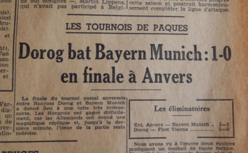 A feledés homályába vesző Húsvéti Kupa, amelyen a Dorog legyőzte a Bayern Müchent