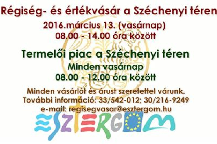 Vasárnap színes programokkal újra régiség- és értékvásár a főtéren
