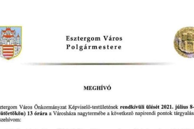 Rendkívüli testületi ülés lesz holnap