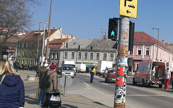 Baleset történt Esztergom belvárosában