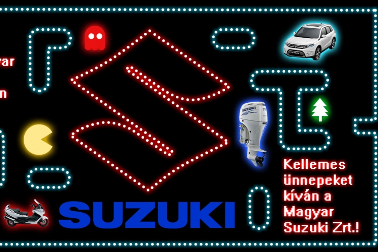 Ötletesen és viccesen kíván Boldog karácsonyt a Suzuki!