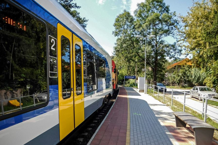 Az első Flirt vonat az esztergomi vonalon