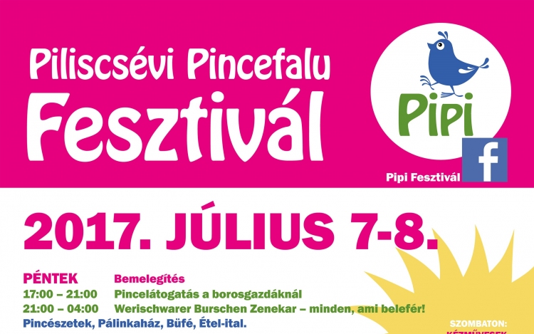 Újból Pipi Fesztivál a Piliscsévi Pincefaluban