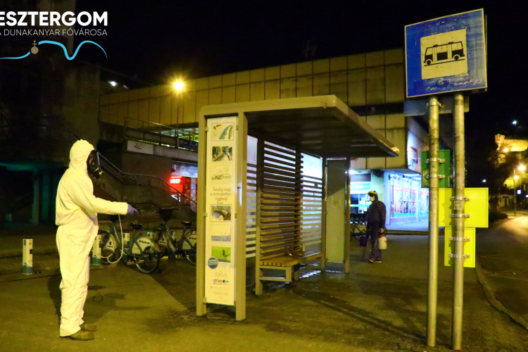 Búbánatvölgytől Kertvároson át Pilisszentlélekig fertőtlenítették Esztergomot