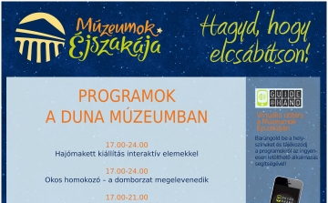 Éjszakai programok sora a Duna Múzeumban