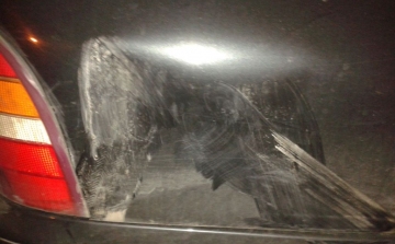 Megrongálták az esztergomi képviselő kocsiját - fotók