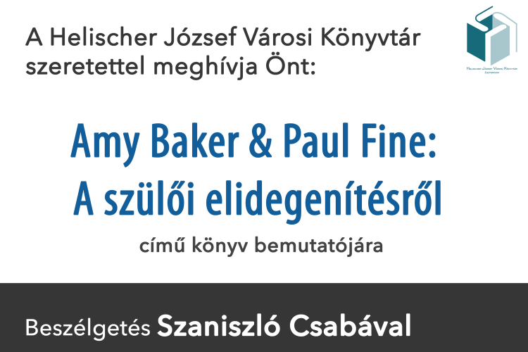 Szülői elidegenítésről - Könyvbemutató a könyvtárban