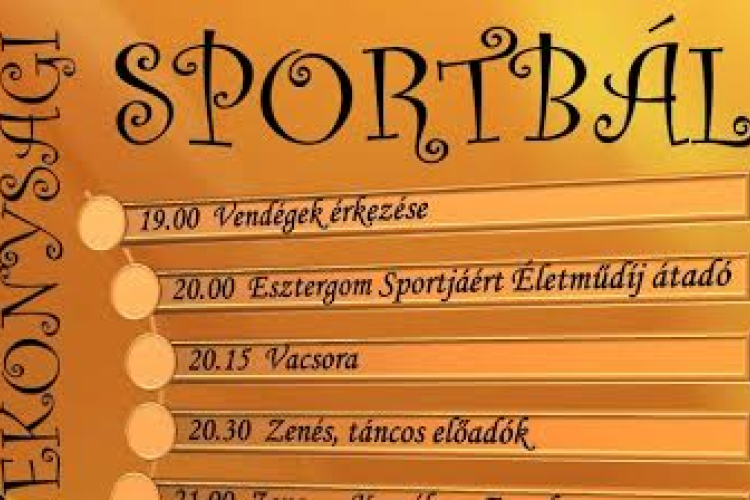 Sportbál, jótékonyság és életműdíj-átadó Esztergomban