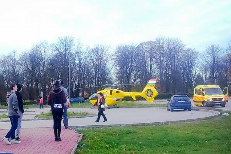 Ismét mentőhelikopter szállt le Esztergomban