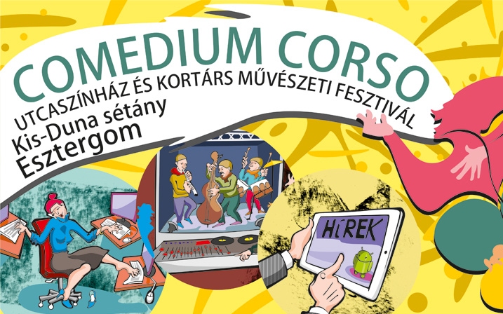 Neves fellépők és művészet Esztergomban- Comedium Corso program