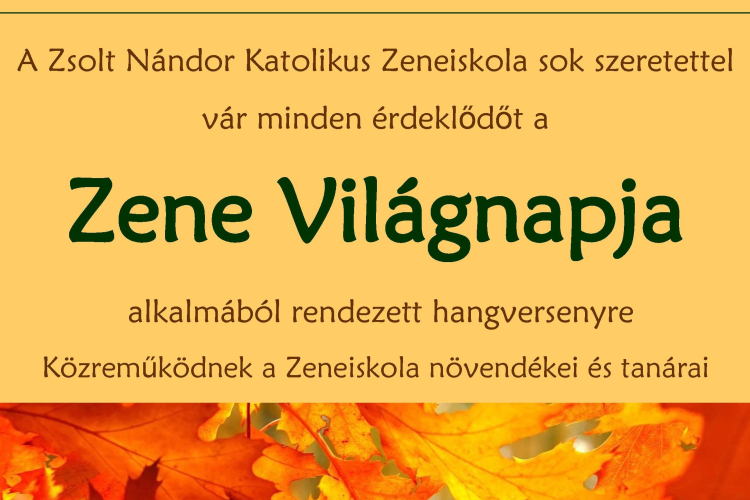 Koncert a Zene Világnapján