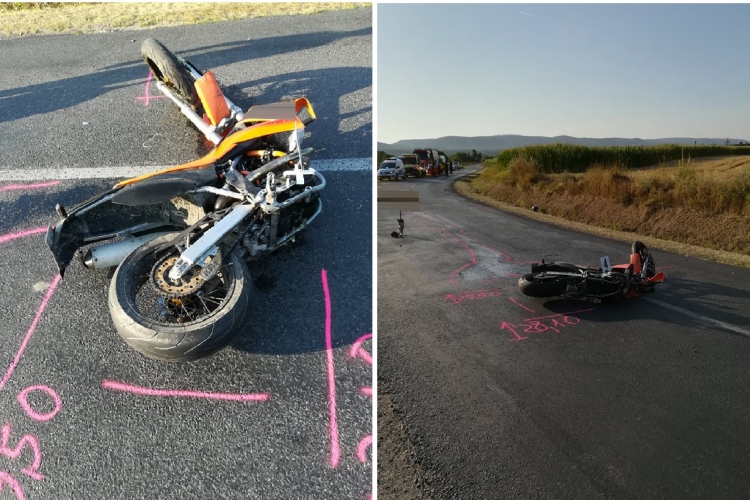 Meghalt egy lábatlani motoros - FOTÓK
