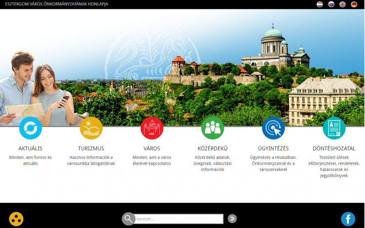 Megújult Esztergom városi honlapja