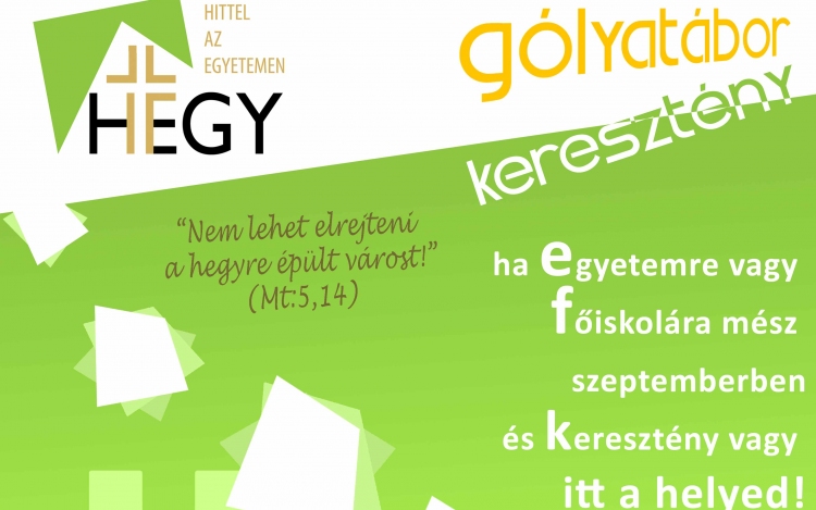 Keresztény gólyatábor minden leendő hallhatónak Esztergomban