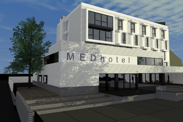 A tervezett ütemben zajlik az Egom Medhotel építkezése