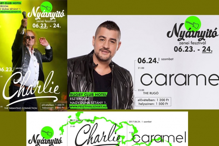 Caramel és Charlie koncert nyitja az esztergomi nyarat