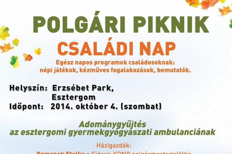 Polgári Piknik - Családi nap és adománygyűjtés az Erzsébet Parkban