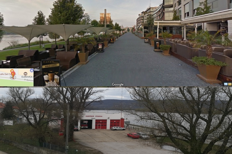 Így néz ki a szemétégető cég székhelye - így meg a párkányi Duna part