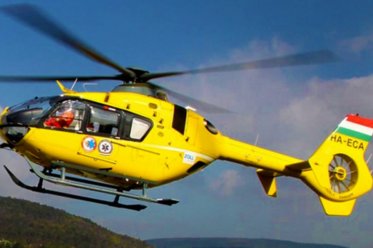 Mentőhelikopter érkezett a tatai balesethez, újraélesztették a sérültet