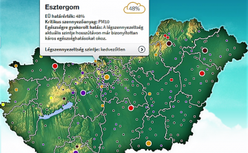 A szálló por miatt kifogásolt a levegőminőség Esztergomban és Dorogon