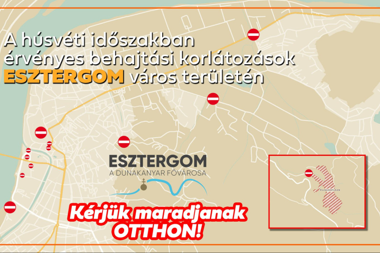 Szigorító szabályként behajtási tilalmak léptek életbe Esztergomban
